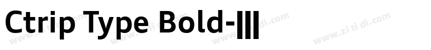 Ctrip Type Bold字体转换